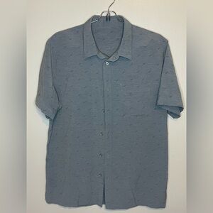 Vuori Men's Casual Gray Bridge Button Down Shirt Size Large EUC